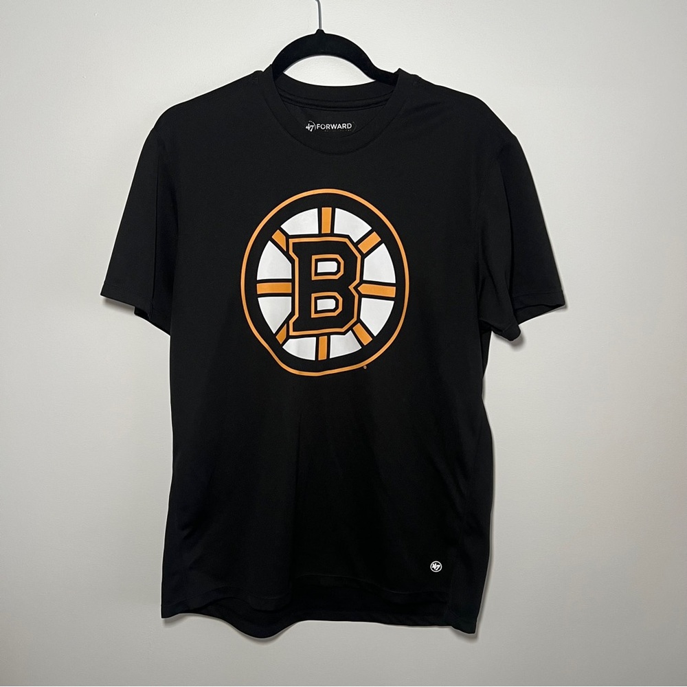 47 Black Boston Bruins T-Shirt Size L